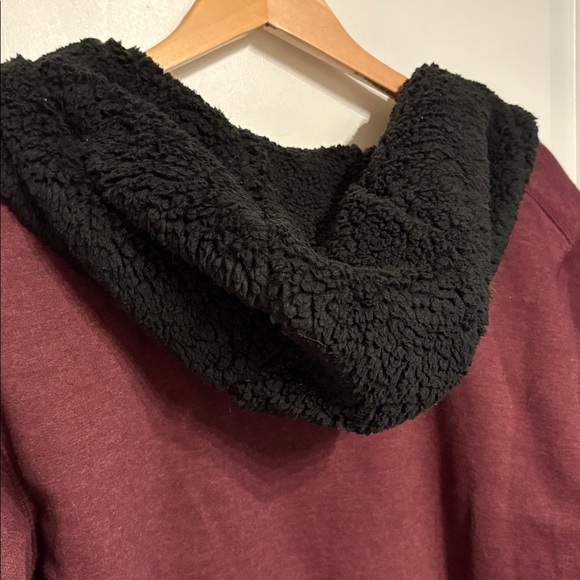 Berne Burgundy Men’s Coat with Black Sherpa Lining Workwear XL - Picture 4 of 10